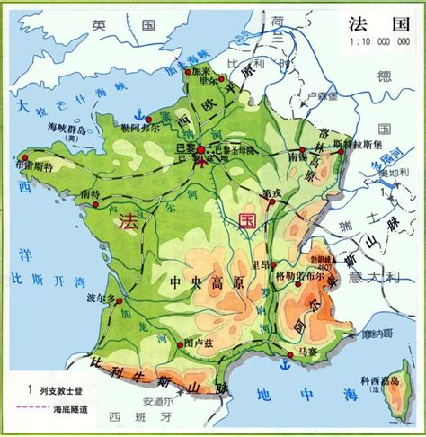 一张图看懂法国地图