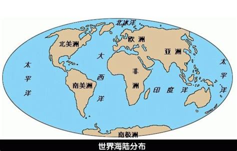 七大洲四大洋位置图