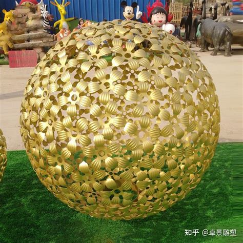 不锈钢镂空球雕塑蒲公英