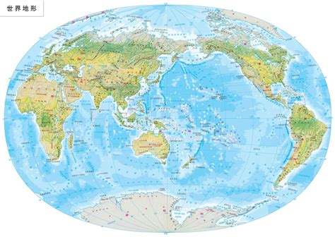 世界地形图超清可放大
