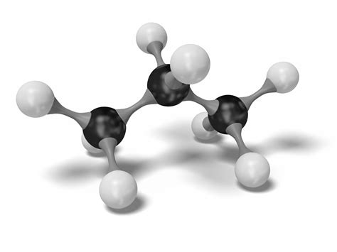 丙烷分子模型