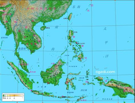 东南亚地图4k