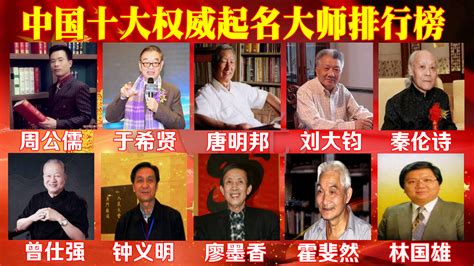 中国十大起名大师排名表最新