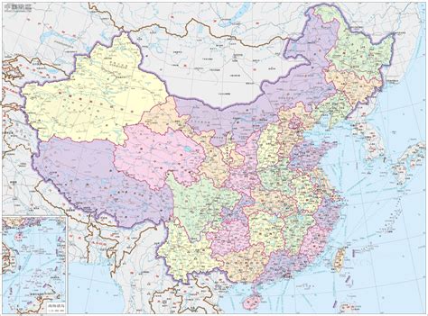 中国各市地图高清版大图