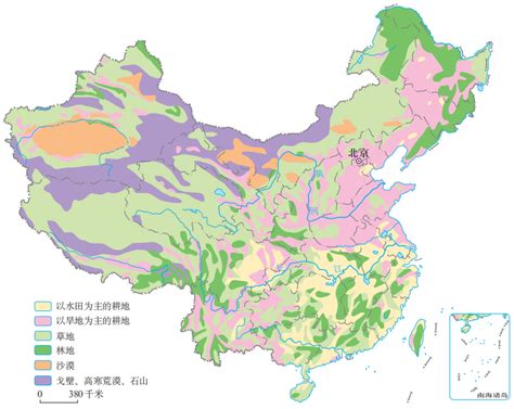 中国土地资源结构图解