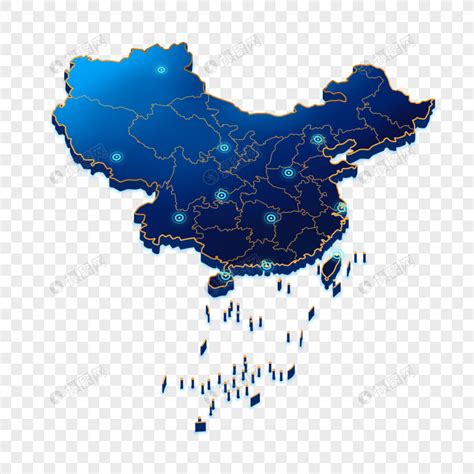 中国地图元素下载