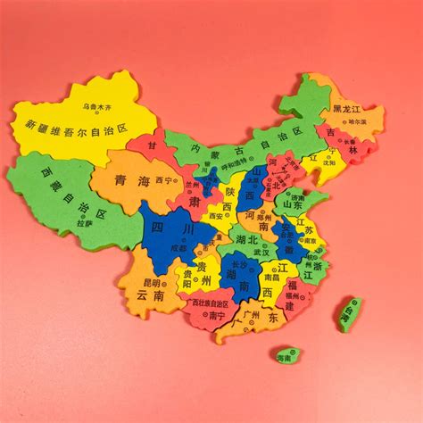 中国地图省份拼图规律
