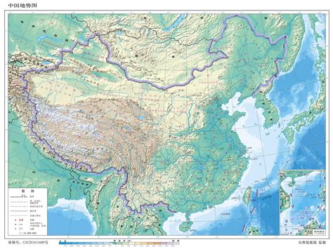 中国地形分布图高清可放大
