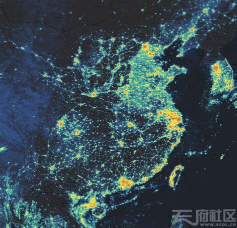 中国城市热力图