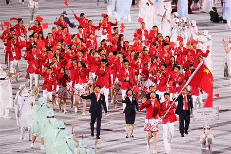 中国奥运会代表团入场了吗