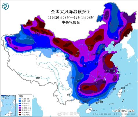 中国将迎寒潮天气