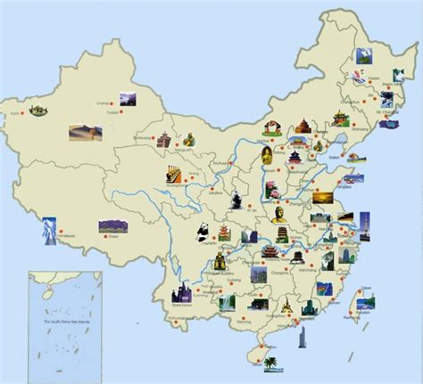 中国旅游地图标记省份
