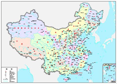 中国每个城市的地图