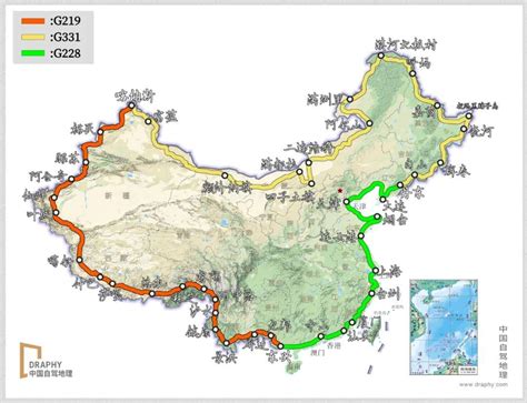 中国自驾路线地图
