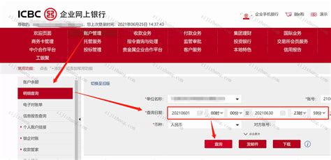 中国银行企业网银明细账单怎么下载