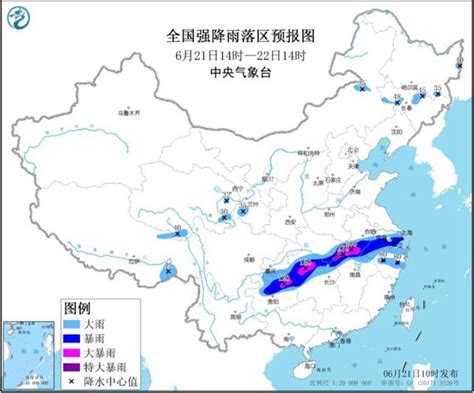 中国10省市有大到暴雨