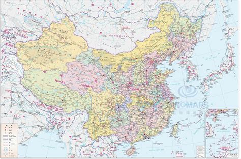 中国地图分布