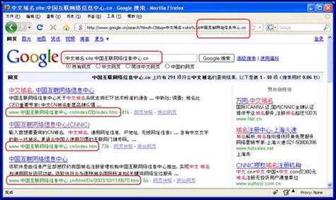 中文域名的搜索排行