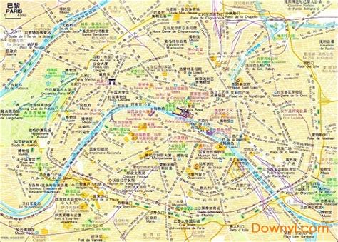中文版法国巴黎地图