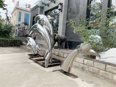 临沧不锈钢雕塑海豚制作