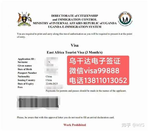 乌干达出国劳务电子签证在哪里查