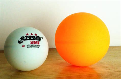 乒乓球大球和小球的区别