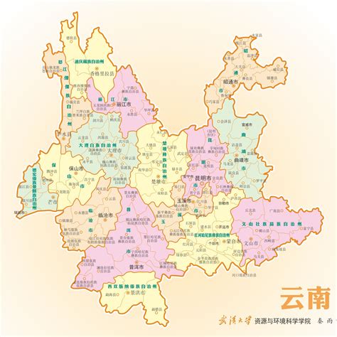 云南省州市地图全图