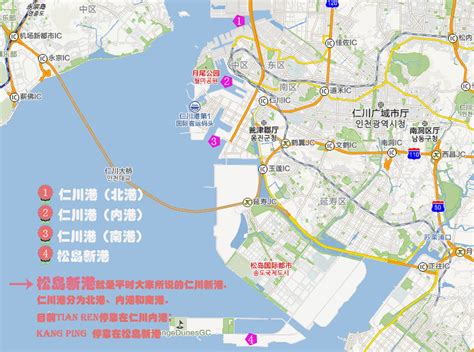 仁川地图位置