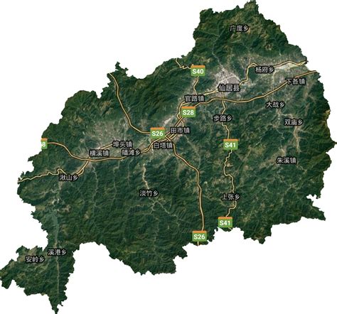 仙居县地图