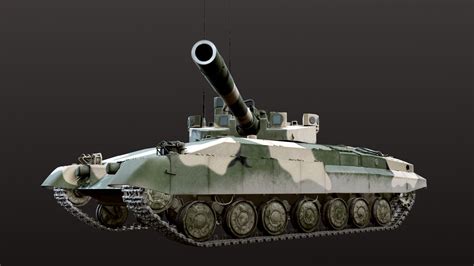 俄军展示了一台无人炮塔的坦克