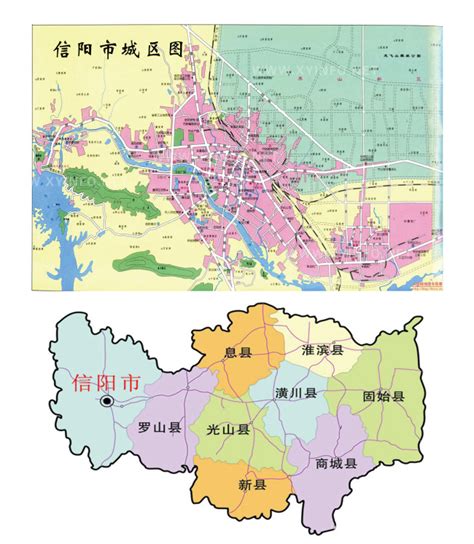 信阳八县两区地图