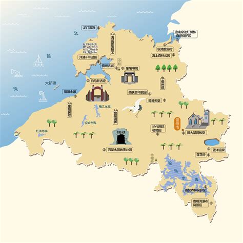 儋州市全市镇地图