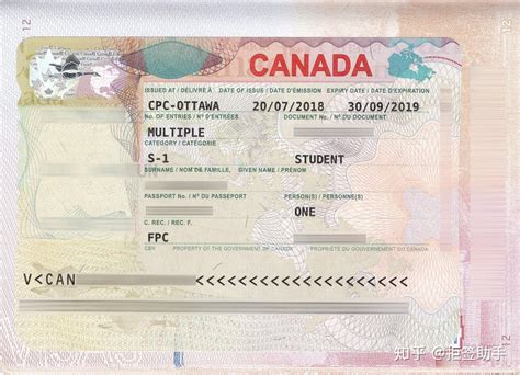 入境加拿大工签的大小签是什么