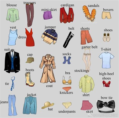关于服饰的英语单词