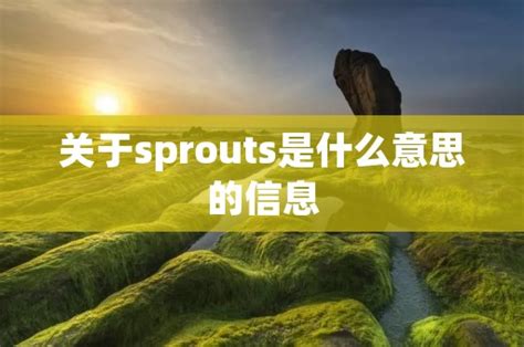 关于sprout
