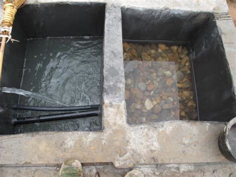 农村自制过滤饮用水蓄水池