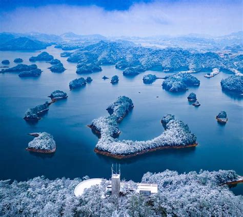 冬季的千岛湖景色