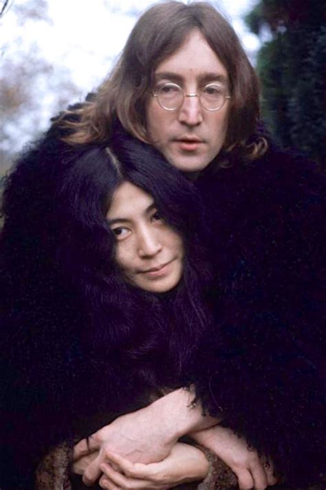 列侬和小野洋子最著名的照片