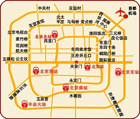北京住宿攻略地图