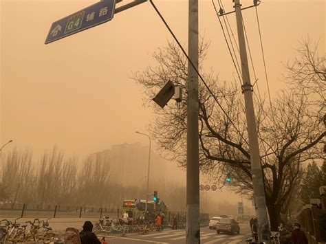 北京特强沙尘暴图片