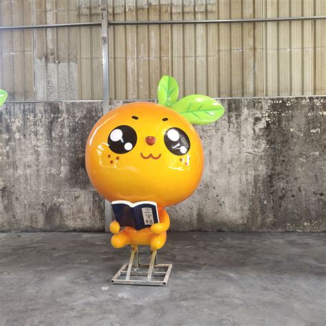 北京玻璃钢橙子雕塑定制