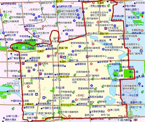 北京西城地图全图