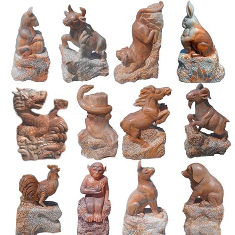 十二生肖水泥雕塑图片