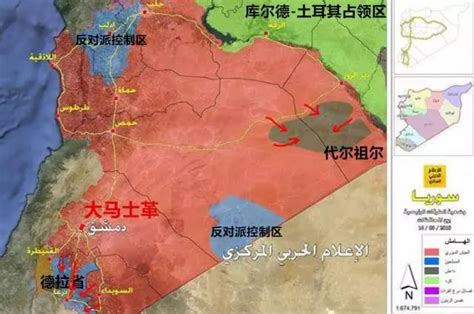 叙利亚政府军控制区图