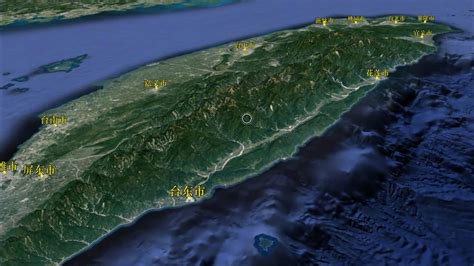 台湾3d地图模型
