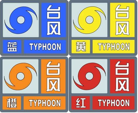 台风预警信号有哪4种