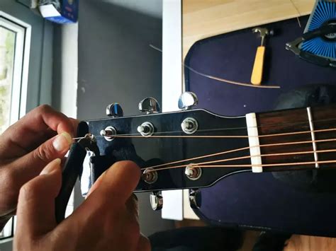 吉他弦安装教程