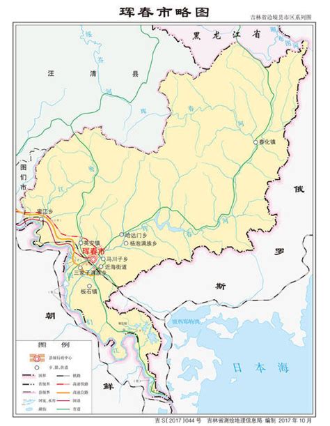 吉林省珲春市地图全图