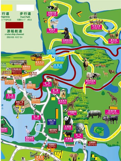 商丘动物园路线图