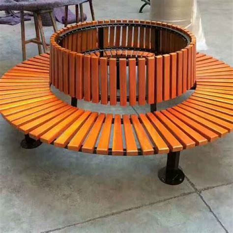 圆形木椅修复件